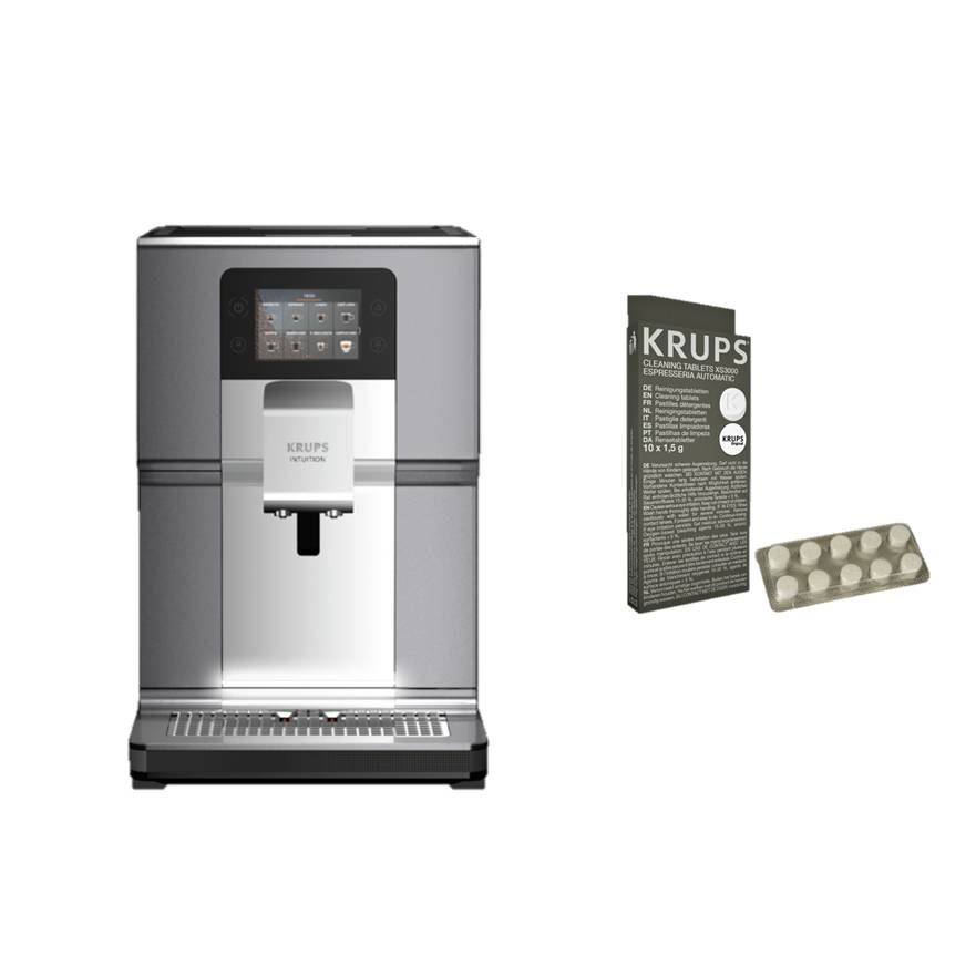 Pack Exclu Web - Intuition Préférence+, Krups, Machine à café à grain, 15 boissons, Ecran tactile