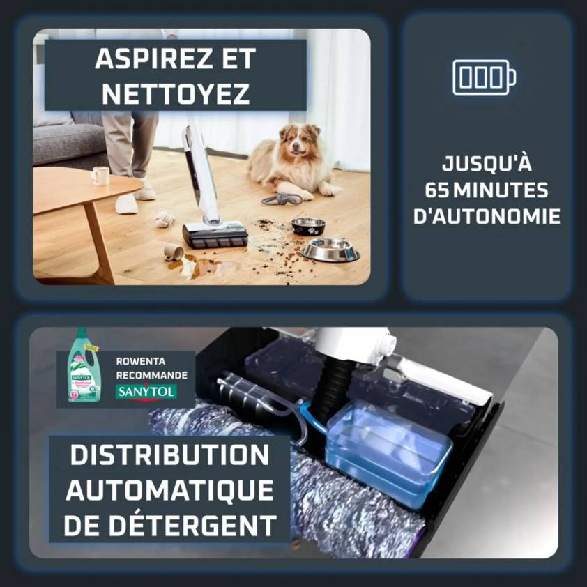 Offre Exclusive - Aspirateur laveur X-Clean 12 + 1L de Sanytol OFFERT