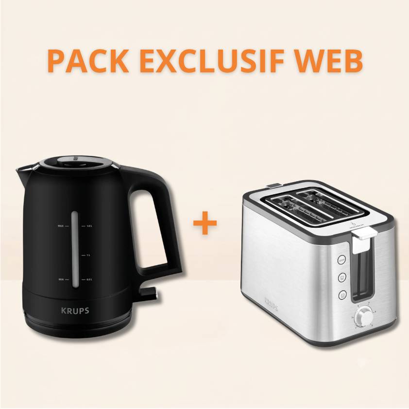 Pack Exclusif Web - Grille Pain + Bouilloire
