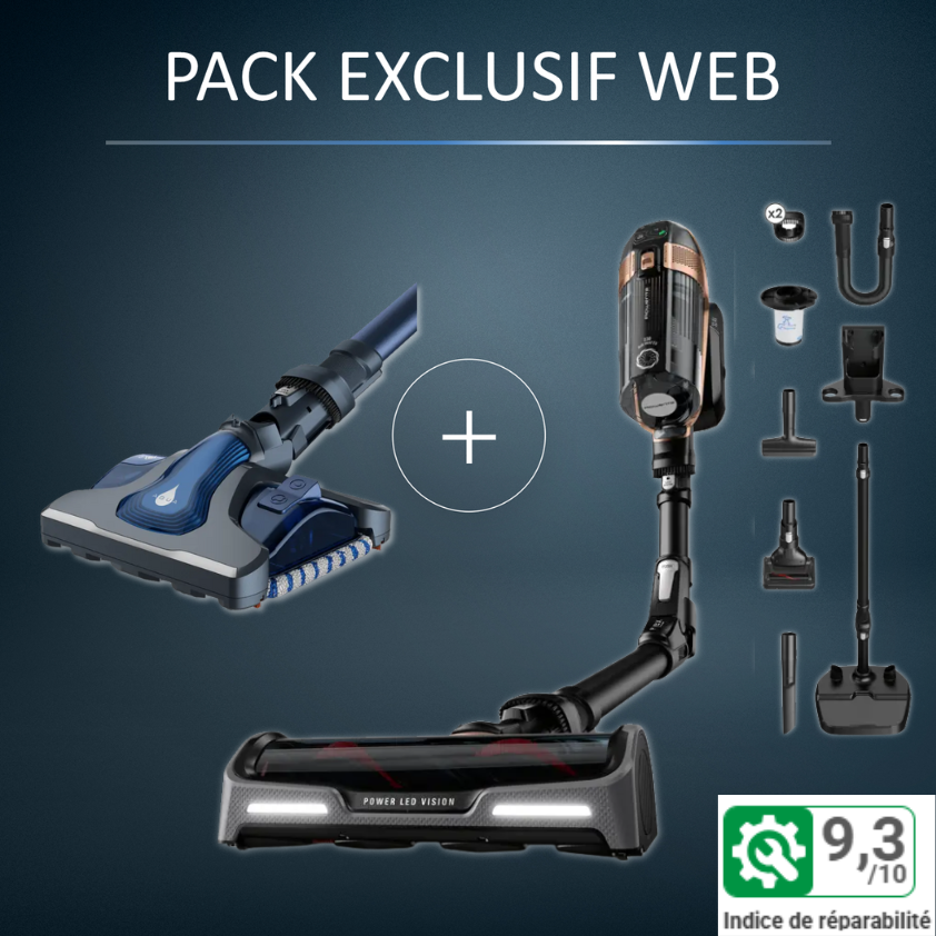 Pack Exclusif Web - Aspirateur balais X-FORCE FLEX 15.60 + Tête Aqua