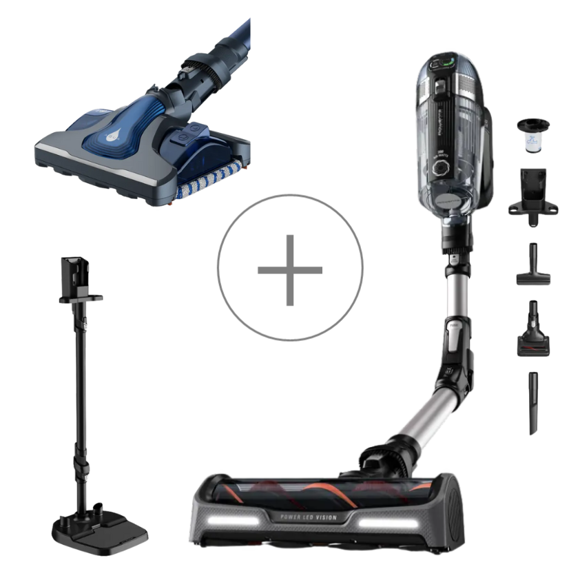 Pack Exclusif Web - Aspirateur balais X-FORCE FLEX 14.60 + Station de charge + Tête Aqua