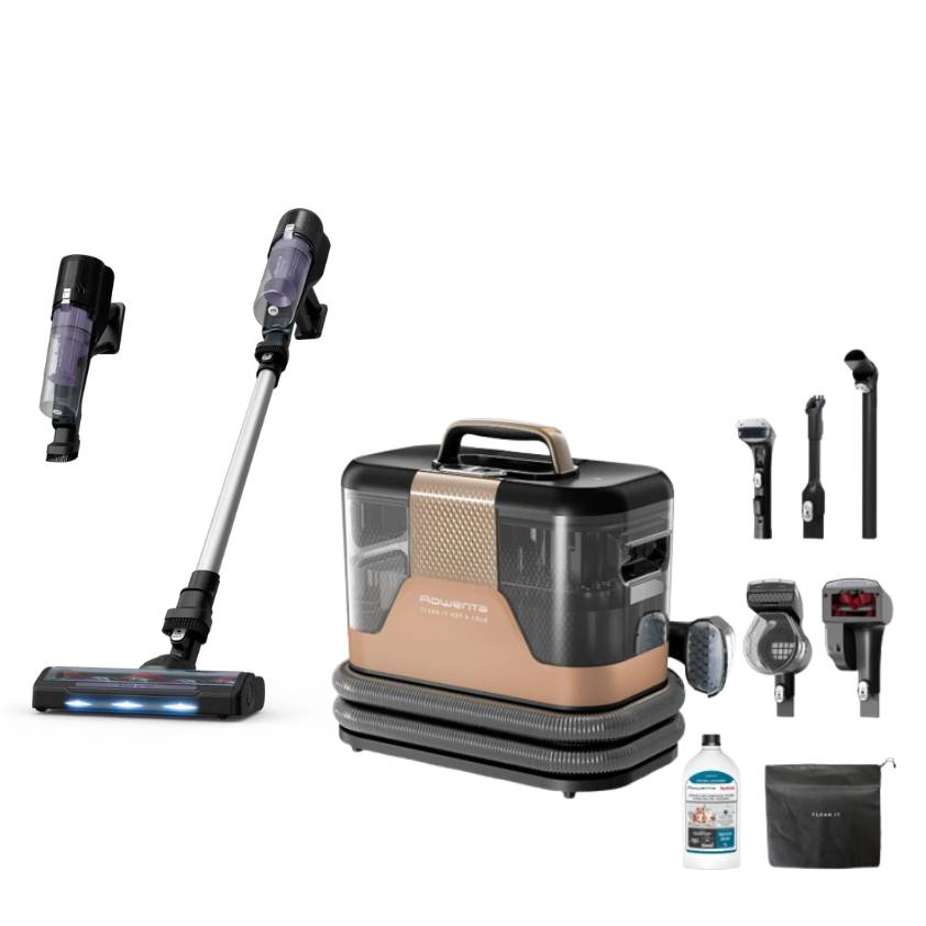 Pack Exclusif Web - Shampouineuse Clean-It Hot & Cold + Aspirateur balais X-Force 5.80
