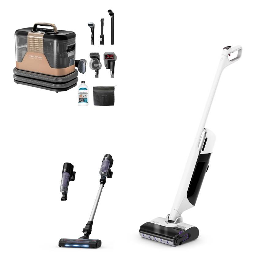 Pack Exclusif Web Premium - Aspirateur laveur X-Clean 12 + Shampouineuse Clean-it Hot & Cold + Aspirateur balais X-Force 5.80