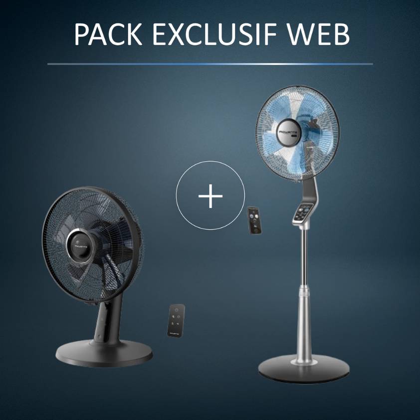 Pack Exclusif Web - Ventilateur Turbo Silence Extrême+ + Ventilateur de table