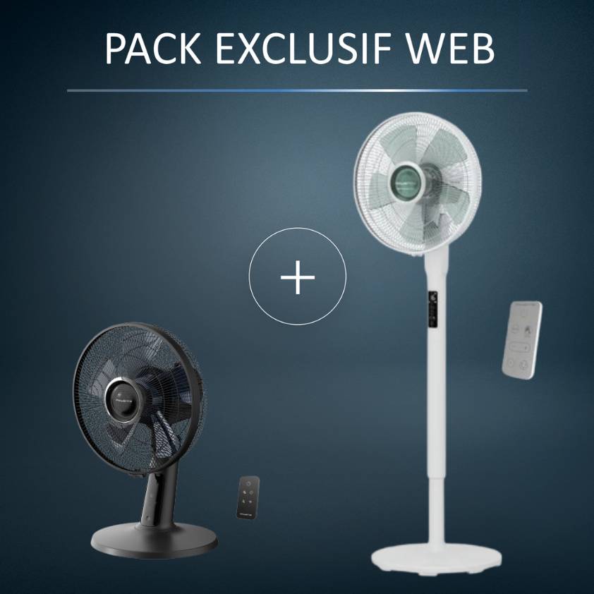 Pack Exclusif Web - Ventilateur Turbo Silence Extrême+ + Ventilateur de table