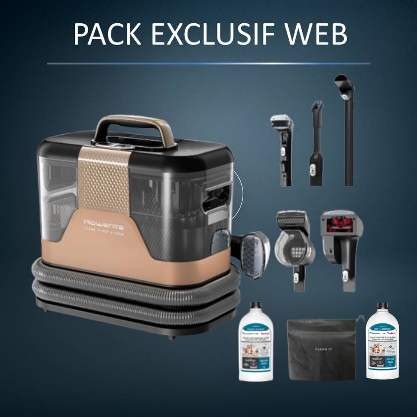 Pack Exclusif Web - Shampouineuse Clean-it Hot & Cold + Solution de nettoyage Animal