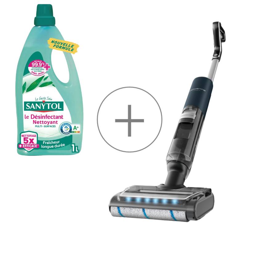 Pack Exclusif Web - Aspirateur laveur X-Clean 7 + 1L de Sanytol