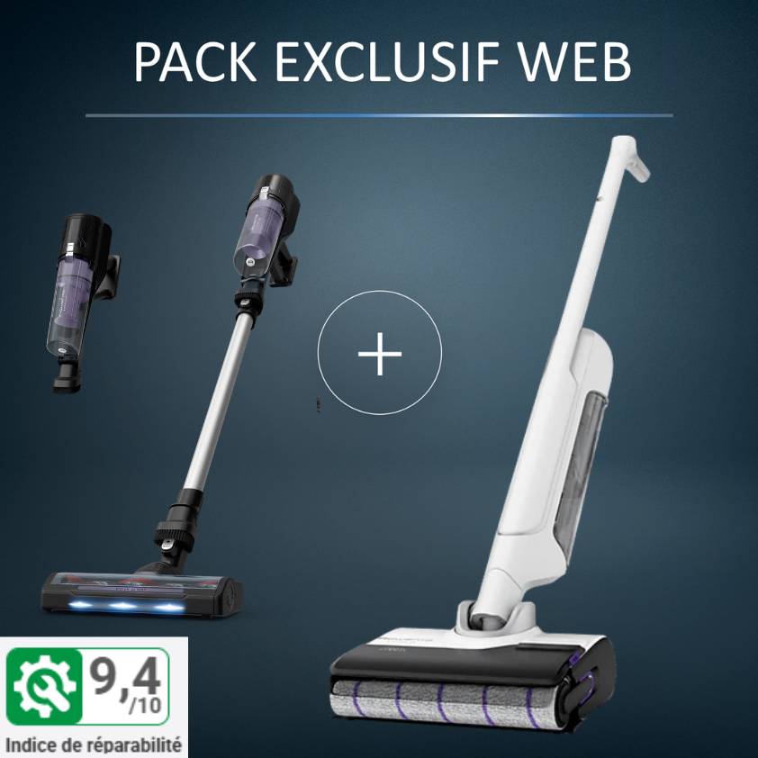 Pack Exclusif Web - Aspirateur balais X-CLEAN 10 + Aspirateur balais X-Force 5.80