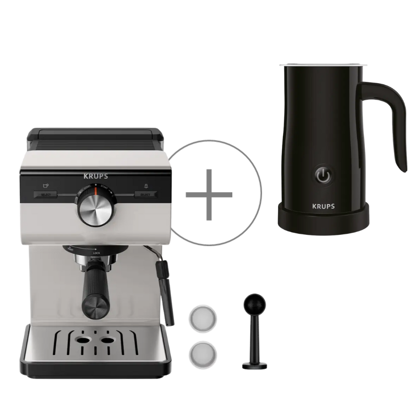 Pack Exclusif Web - Machine espresso manuelle Authentic + Mousseur à lait