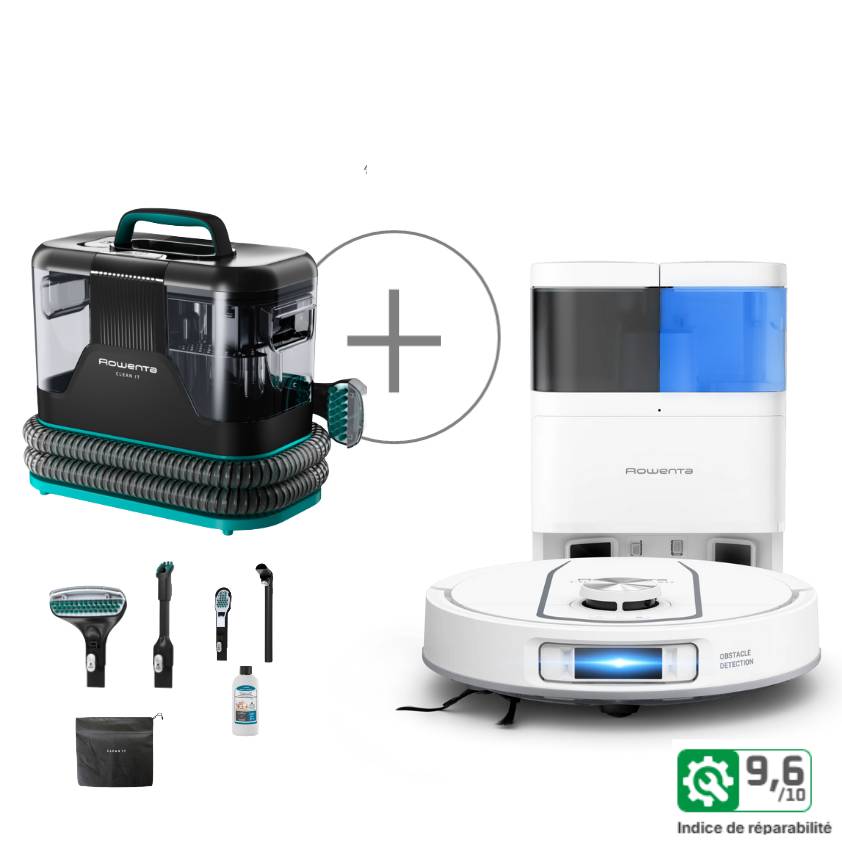 Pack Exclusif Web - Aspirateur robot X-PLORER 580 Max + Shampouineuse Clean-It