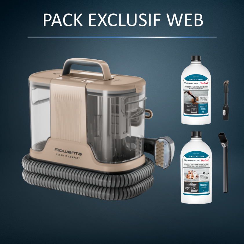 Pack Exclusif Web - Clean it Compact + 1l de détergent animal