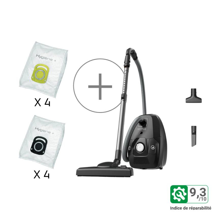 Pack Exclusif Web - Aspirateur Green Force Silence + 8 sacs hygiene