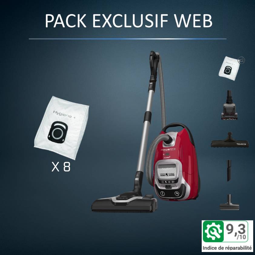 Pack Exclusif Web - Silence Force Effitech Parquet + 8 sacs hygiene