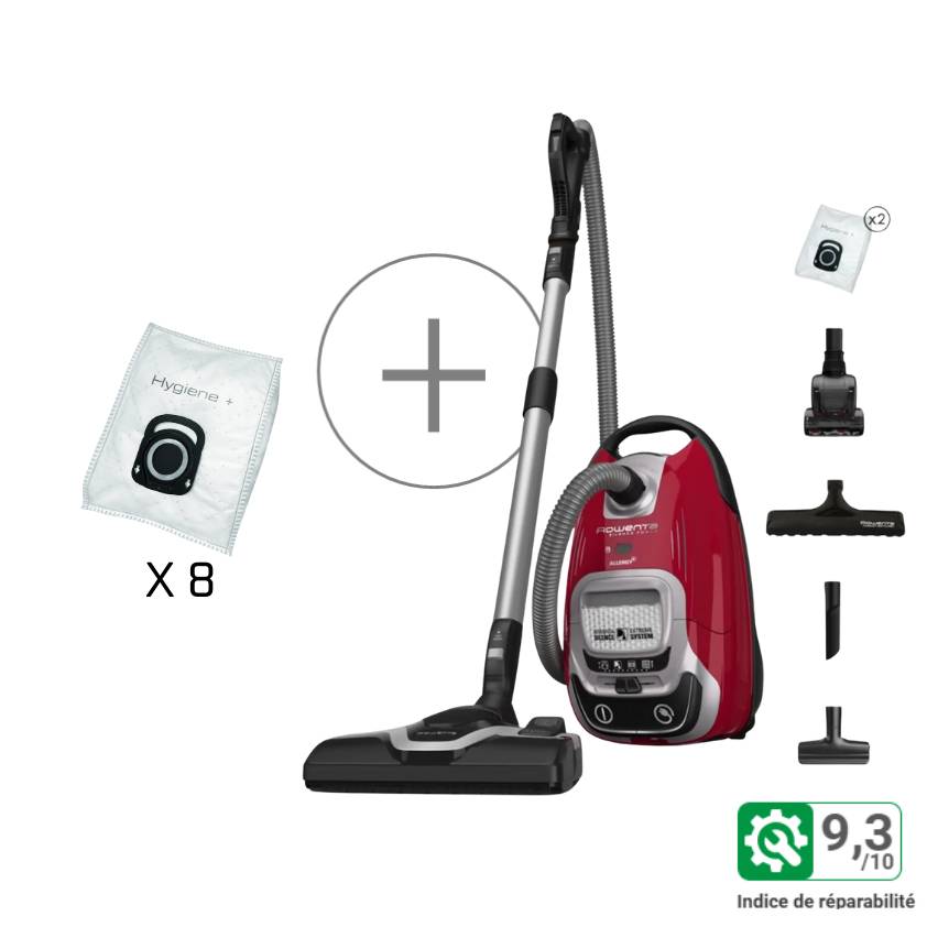 Pack Exclusif Web - Silence Force Effitech Parquet + 8 sacs hygiene